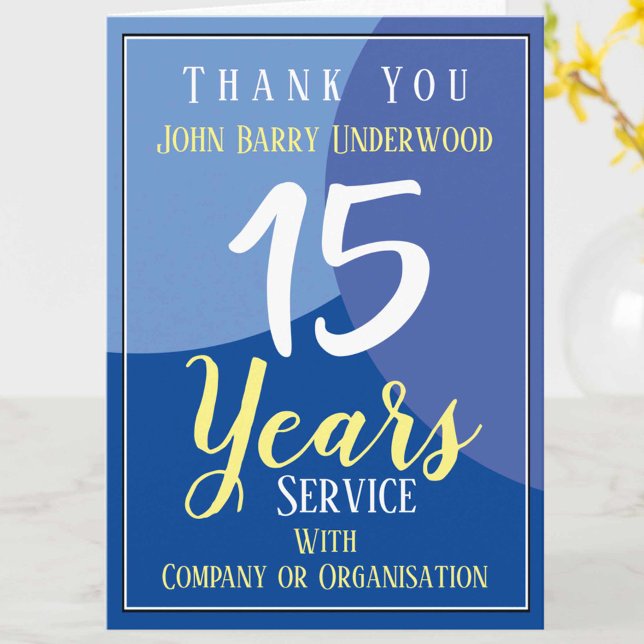 Thank Employee for Long Service Card (Creator Uploaded)