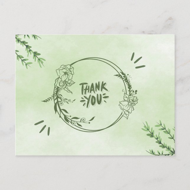 Thank for  postcard (Front)