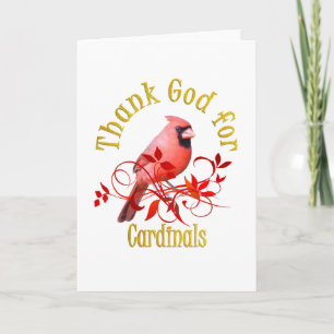 Thank God for Cardinals You Card