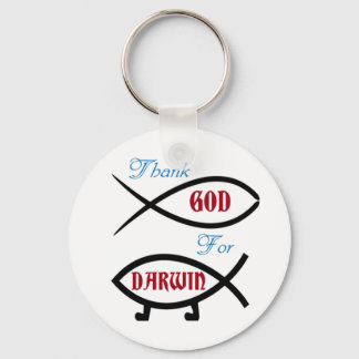Thank God For Darwin Key Ring