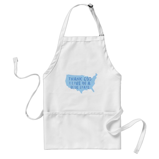 Thank God I Live In A Blue State Standard Apron (Front)