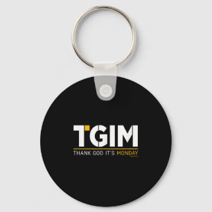 Thank God, It's Monday_ A Funny Twist On Workplace Key Ring