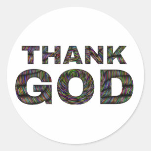 Thank God praising sticker 