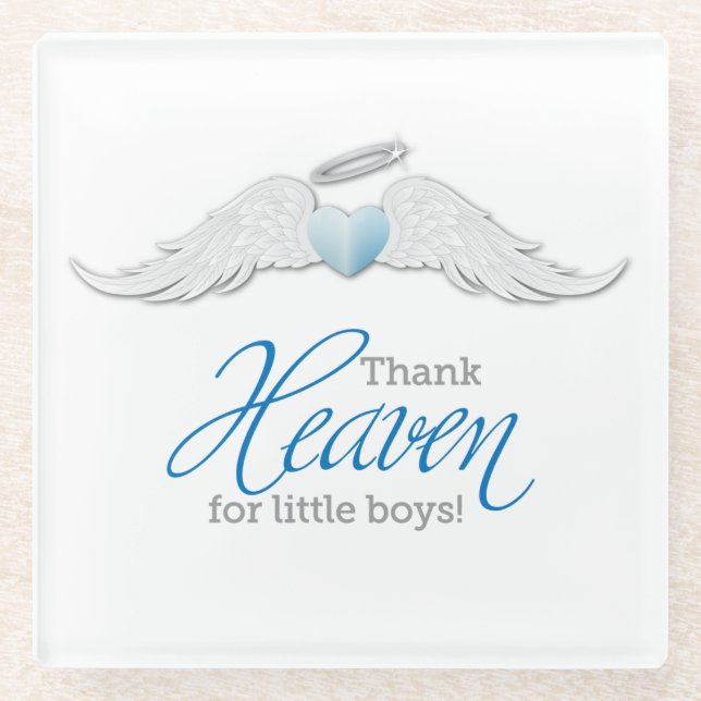 Thank Heaven for Little Boys Coaster (Front)