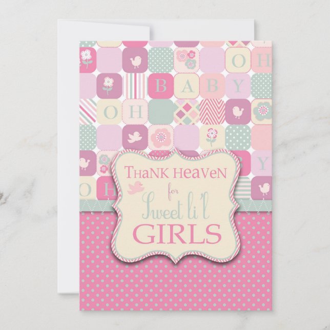 Thank Heaven Girl Invitation (Front)