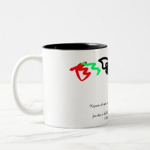 Thank jesus Two-Tone coffee mug