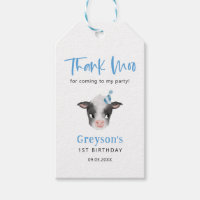 Thank Moo Blue Cow Birthday Party