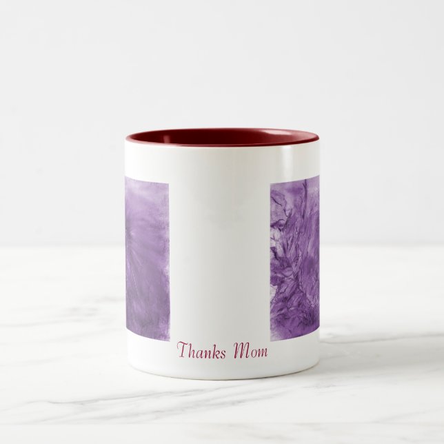 Thank Mum Porcupine Purple 15 oz mug (Center)