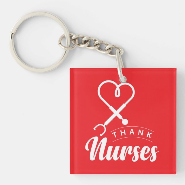 Thank Nurses Key Ring (Front)