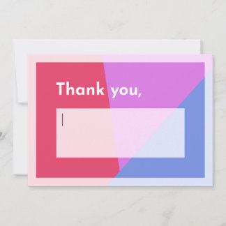 Thank someone yourself thank you card