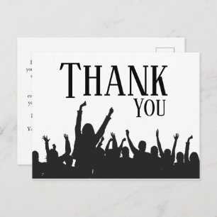 Thank to Event planner Postcard