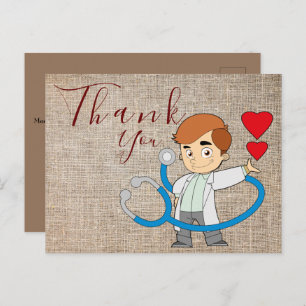 Thank to the doctor Postcard