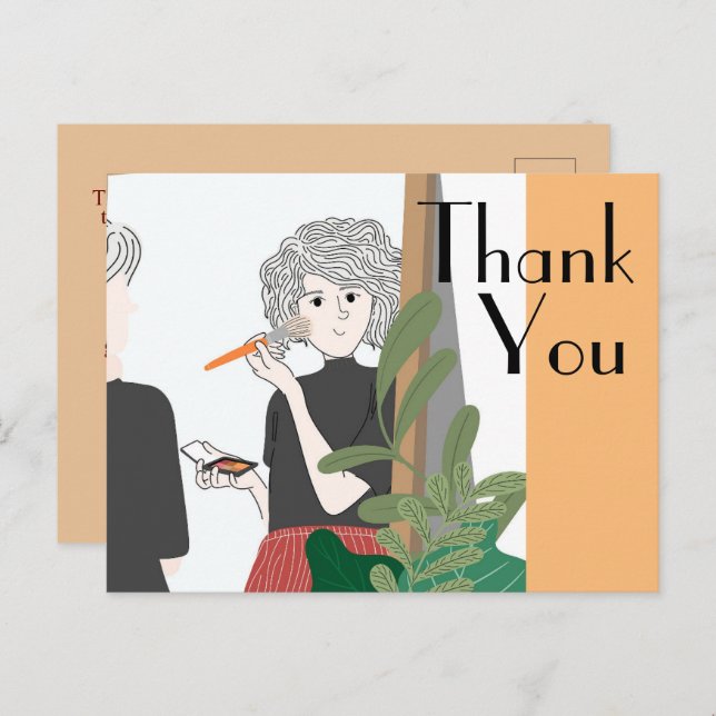 Thank to the doctor postcard (Front/Back)