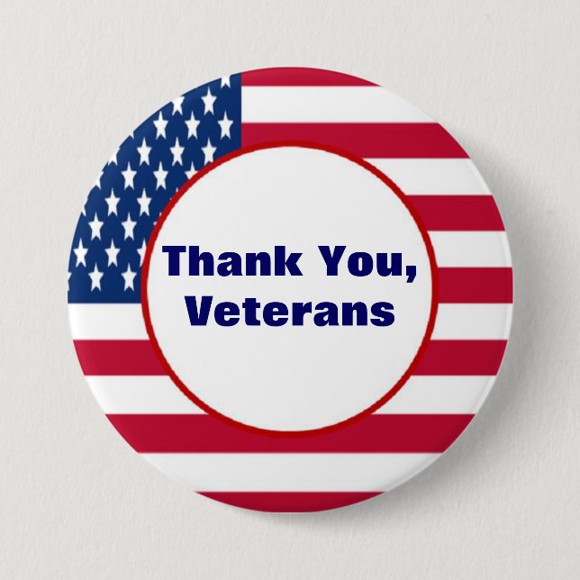 Thank Veterans Button (Front)