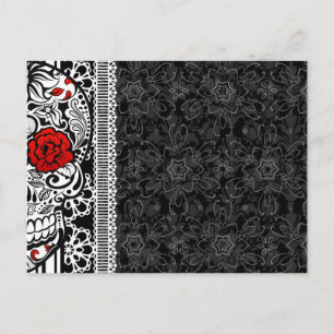 Thank Y0u Calveras Sugar Skull Postcard