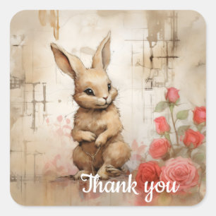 Thank you 11 square sticker
