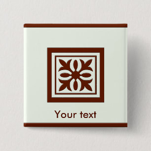 Thank You 15 Cm Square Badge
