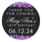 Thank You 18th Birthday Party Sparkles Purple