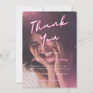 Thank You 30th Birthday Party Invitation