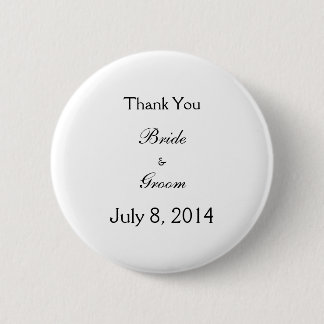 Thank You 6 Cm Round Badge