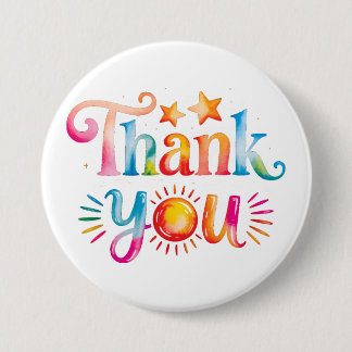 Thank You 7.5 Cm Round Badge