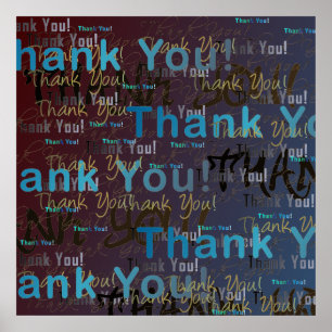 Thank YOU! A Big Poster of Many Thanks!