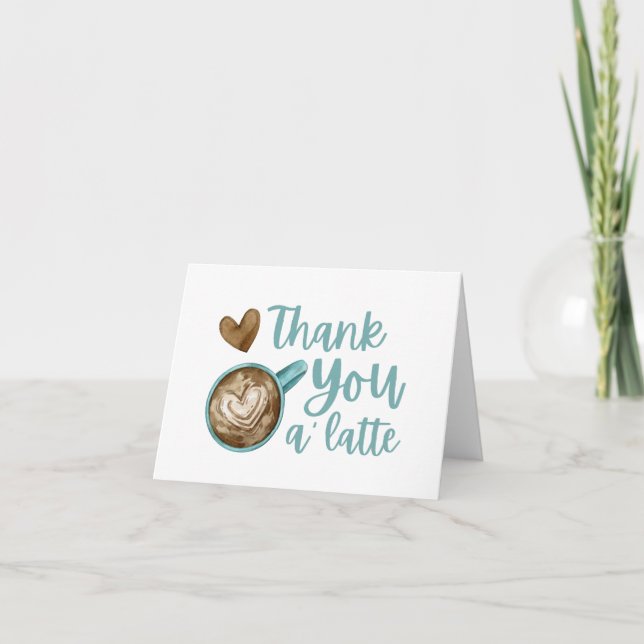 Thank You A' Latte Card (Front)