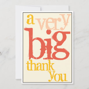 Thank You A Very Big Boss or Staff Appreciation Card
