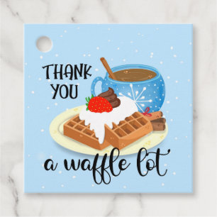 thank you a waffle lot teacher volunteer gift favour tags