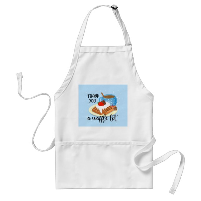 thank you a waffle lot teacher volunteer gift standard apron (Front)