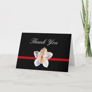 Thank You Acknowledgement Card Floral Photo Blank