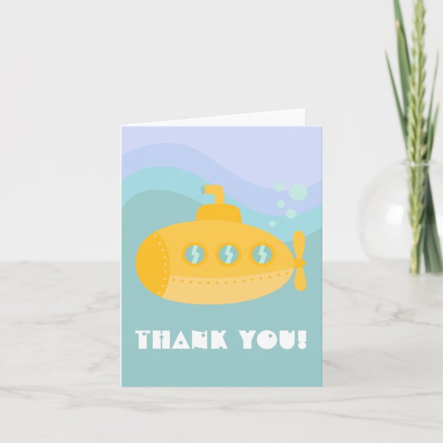 Thank you - Adorable Yellow Submarine Underwater (Front)