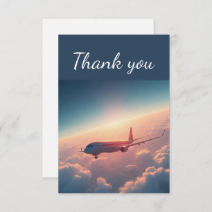 Thank You Aeroplane Sky Clouds Pilot Plane
