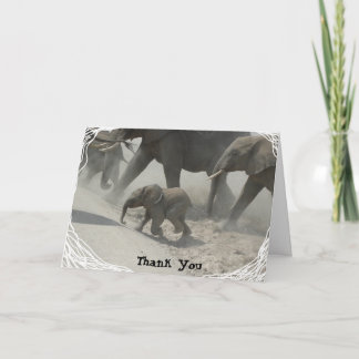 Thank You -   African Elephant Card