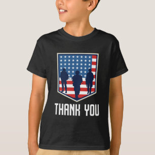 Thank You American Soldiers USA Flag T-Shirt