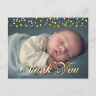Thank You and Baby Birth Announcement Postcard