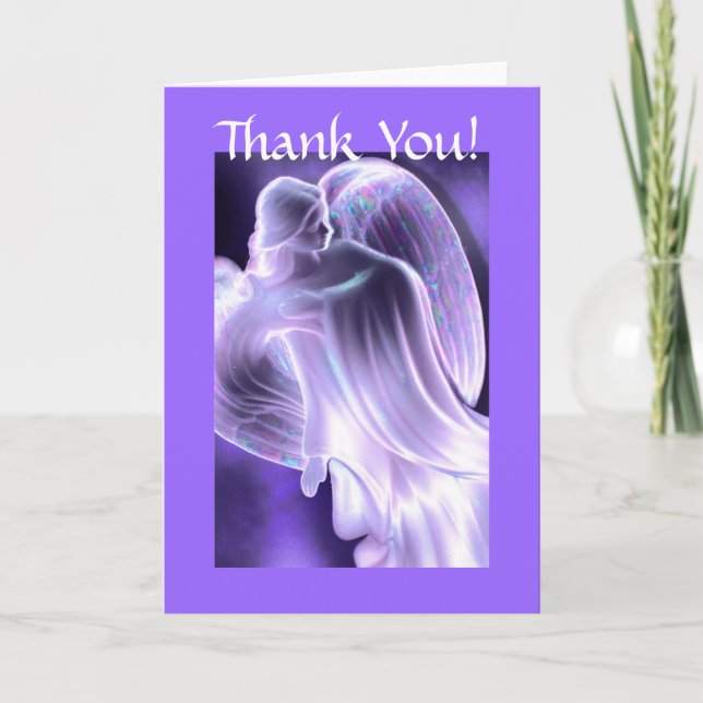 Thank You -  Angel Greeting Card (Front)