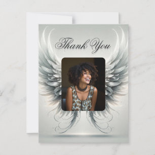 Thank You Angel Wings Photo Postcard