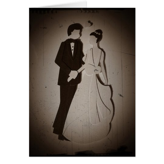 Thank You Antique Wedding Card