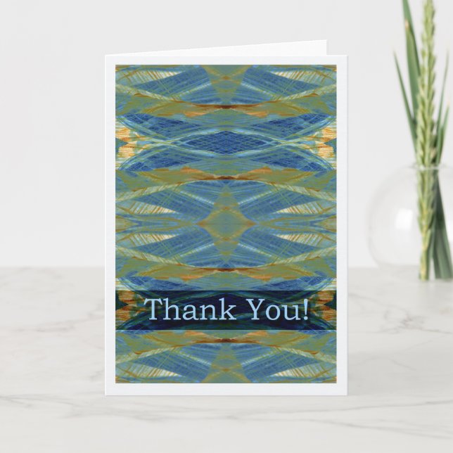 Thank You Any Occasion Blank Abstract Design (Front)