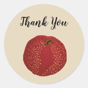 Thank You Apple Teacher Party Stickers