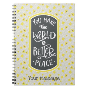 Thank You Appreciation Message Notebook