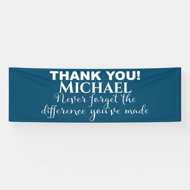 Thank You Appreciation Personalised Banner (Horizontal)