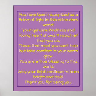 Thank You Appreciation Poem Loving Gift Poster