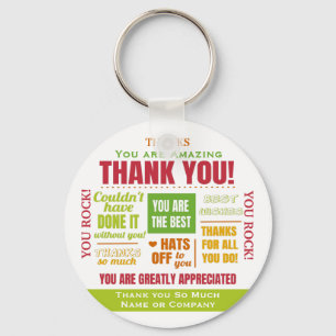 Thank You Appreciation Quote Key Ring