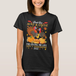 Thank You Aunt & Uncle For Giving Me Life 1st Than T-Shirt