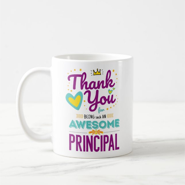 Thank You Awesome Principal Coffee Mug (Left)