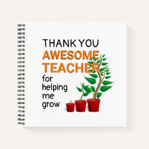 Thank You Awesome Teacher Notebook