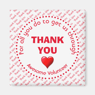 THANK YOU Awesome Volunteer Magnet