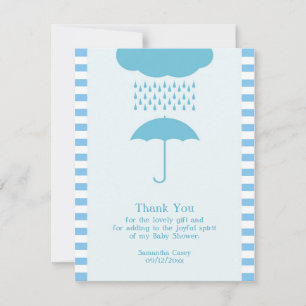 Thank You Baby Boy Shower Card